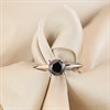 My Diamond Silver Solitaire Black Diamond Ring, 1.25cts min - D99281 Alternative Image