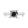 My Diamonds Silver Solitaire Black Diamond Ring, 1.50cts min - D99282 Alternative Image