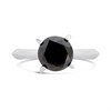 My Diamonds Silver Solitaire Black Diamond Ring, 3cts min - D99284 Alternative Image