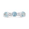 My Diamonds Silver Blue Topaz And Diamond Ring - D99293 Alternative Image