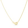 My Diamonds Gold Plated And Silver Diamond-Set Knot Necklace - D99305 Alternative Image
