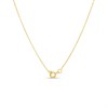 My Diamonds Gold Plated And Silver Diamond-Set Swirl Necklace - D99309 Alternative Image
