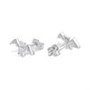 My Diamonds Silver Diamond-Set Bat Stud Earrings - D99310 Alternative Image