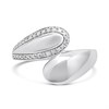 My Diamonds Silver Diamond-Set Swirl Ring - D99317 Alternative Image