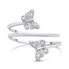 My Dias Silver Diamond-Set Butterflies Ring - D99320 Alternative Image