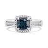My Dias Silver Diamond-Set London Blue Topaz Ring - D99323 Alternative Image