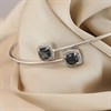 My Diamonds Silver Diamond London Blue Topaz Torc Bangle - D99325 Alternative Image