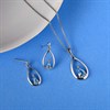My Diamonds Silver Blue Topaz And Diamond Earrings - 19mm drop - D9959 Alternative Image