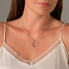 My Diamonds Silver Blue Topaz And Diamond Pendant And Chain - D9969 Alternative Image