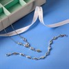 My Diamonds Silver Diamond Double Wave Necklet - D9974 Alternative Image