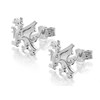 Silver Welsh Dragon Stud Earrings - 7mm - F01004 Alternative Image