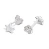 Silver Star Stud Earrings - 5mm - F01018 Alternative Image