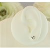 Silver Love Heart Open Stud Earrings -6mm - F01023 Alternative Image