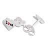 Silver Love Heart Stud Earrings -5mm - F01024 Alternative Image