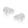 Silver F.Hinds Tree Of Life Stud Earrings - 8mm - F0121 Alternative Image