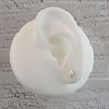 Silver Smiley Star Stud Earrings - 5mm - F0131 Alternative Image