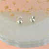 Silver Domed Stud Earrings - 5mm - F0208 Alternative Image