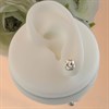 Silver Knot Stud Earrings - 7mm - F0209 Alternative Image