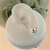 Silver Dome Stud Earrings - 8mm - F0244 Alternative Image