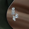 Silver Butterfly Stud Earrings - 7mm - F0261 Alternative Image
