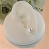 Silver Curvy Heart Stud Earrings - 7mm - F0264 Alternative Image