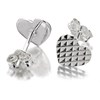 Silver Heart Stud Earrings - 8mm - F0268 Alternative Image