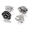 Silver Rose Stud Earrings - 6mm - F0276 Alternative Image