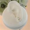 Silver Cat Stud Earrings - 12mm - F0280 Alternative Image