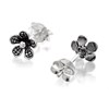 Silver Flower Stud Earrings - F0281 Alternative Image
