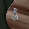 Silver Swirl Stud Earrings - 10mm - F0289 Alternative Image