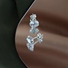 Silver Cubic Zirconia Stud Earrings - 8mm - F0307 Alternative Image