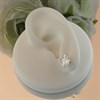 Silver Square Cubic Zirconia Stud Earrings - 8mm - F0320 Alternative Image