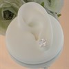 Silver Square Cubic Zirconia Stud Earrings - 9mm - F0362 Alternative Image