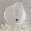 Silver Black Cubic Zirconia Stud Earrings - 5mm - F0380 Alternative Image