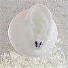 Silver Blue Butterfly Stud Earrings - 9mm - F0399 Alternative Image