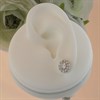 Silver Cubic Zirconia Cluster Stud Earrings - 8mm - F04014 Alternative Image