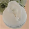 Silver Cubic Zirconia Flower Stud Earrings - 5mm - F04021 Alternative Image