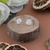 Silver Cubic Zirconia Heart Halo Stud Earrings - 9mm - F04028 Alternative Image