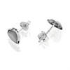 Silver Mother Of Pearl Heart Stud Earrings - 6mm - F04037 Alternative Image