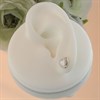 Silver Mother Of Pearl Heart Stud Earrings - 6mm - F04037 Alternative Image