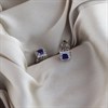 Silver Cubic Zirconia Cluster Stud Earrings - 5mm - F04047 Alternative Image