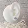 Silver Cubic Zirconia Cluster Stud Earrings - 5mm - F04047 Alternative Image