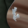Silver Cubic Zirconia Butterfly Stud Earrings - 8mm - F04051 Alternative Image