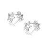 Silver Crystal Star Stud Earrings - 7mm - F04105 Alternative Image
