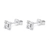 Silver Cubic Zirconia Cluster Stud Earrings - 5mm - F04123 Alternative Image
