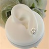 Silver Cubic Zirconia Circle Stud Earrings - 13mm - F04130 Alternative Image
