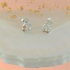 Silver Cubic Zirconia Open Heart Infinity "Infinite Love" Earrings - 7mm - F04133 Alternative Image