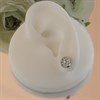 Silver Cubic Zirconia Cluster Stud Earrings - 8mm - F04134 Alternative Image