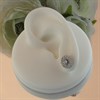 Silver Cubic Zirconia Cluster Stud Earrings - 9mm - F04135 Alternative Image