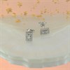 Silver Cubic Zirconia Halo Stud Earrings - 8mm - F04140 Alternative Image